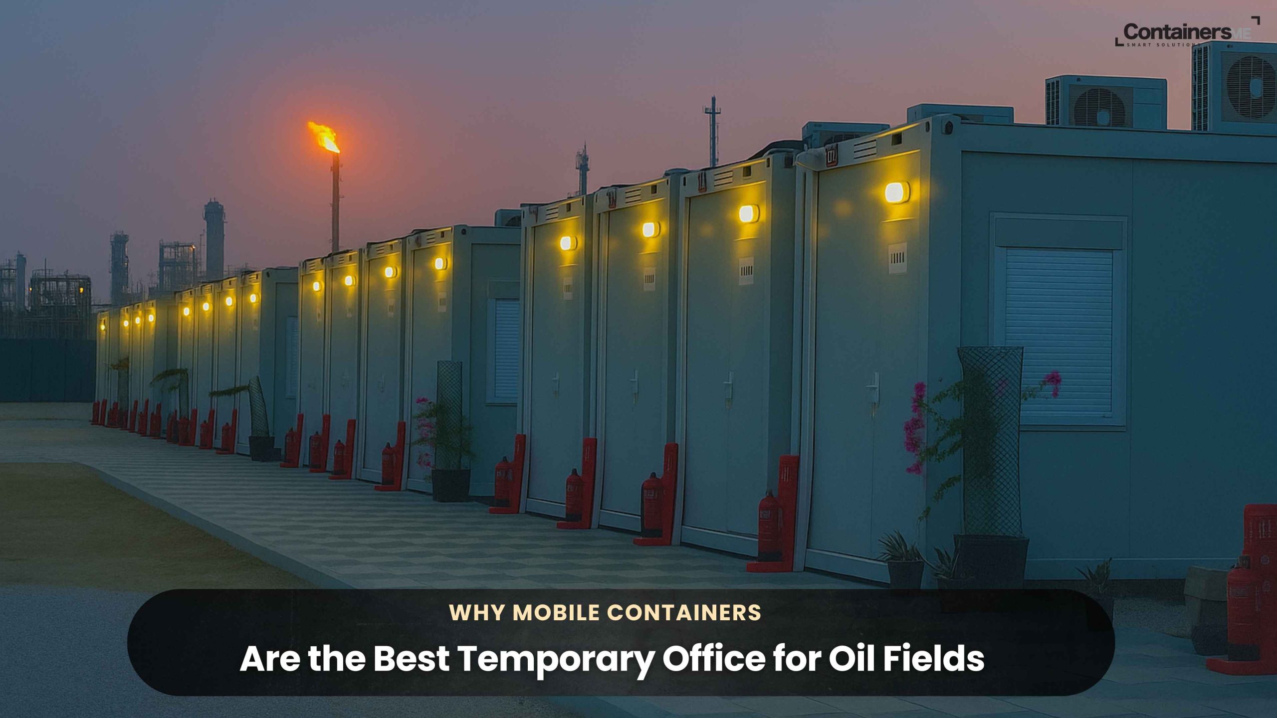 temporary office for oil fields made using modular mobile container