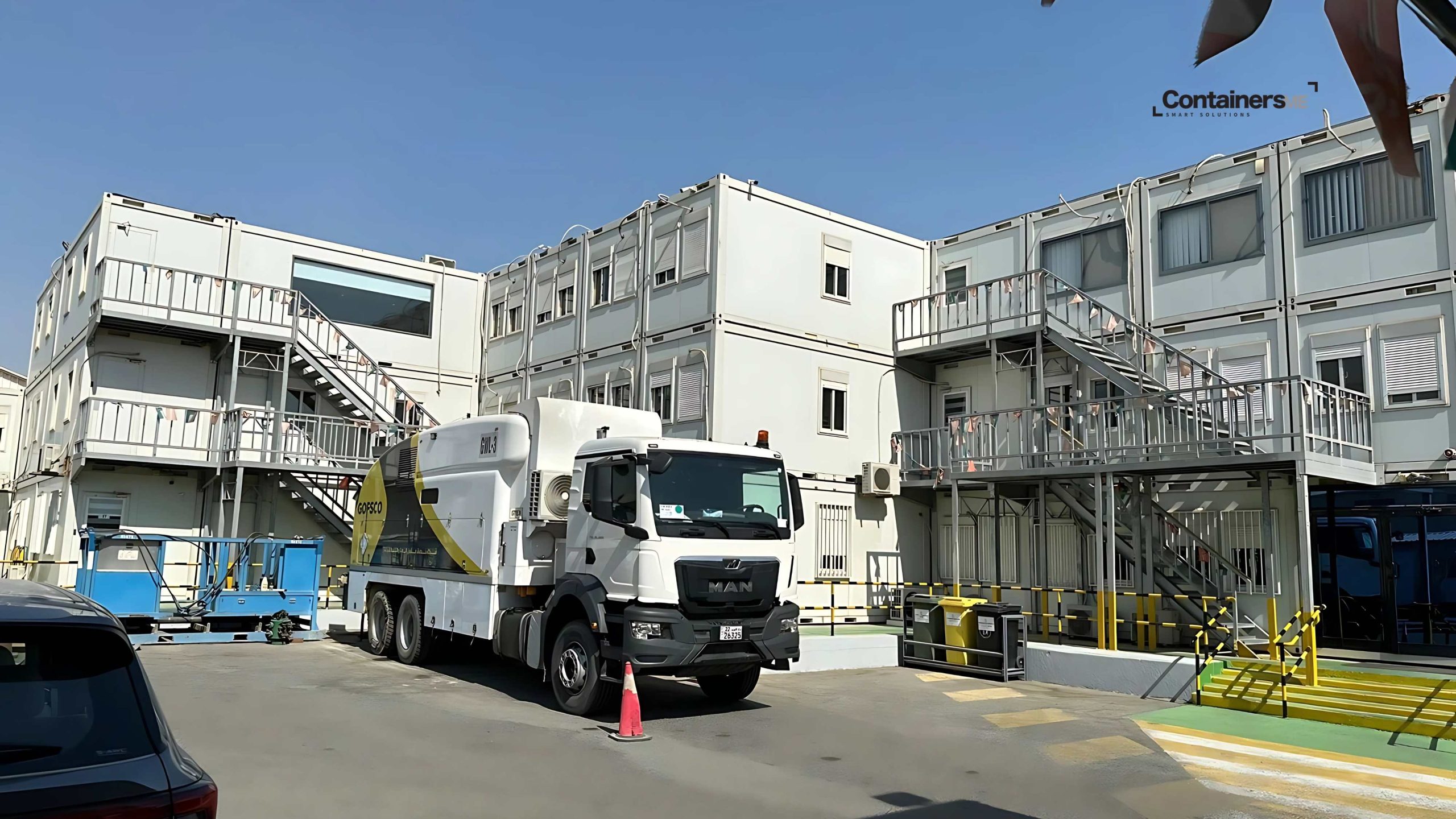 temporary office made for oil fields using modular mobile container