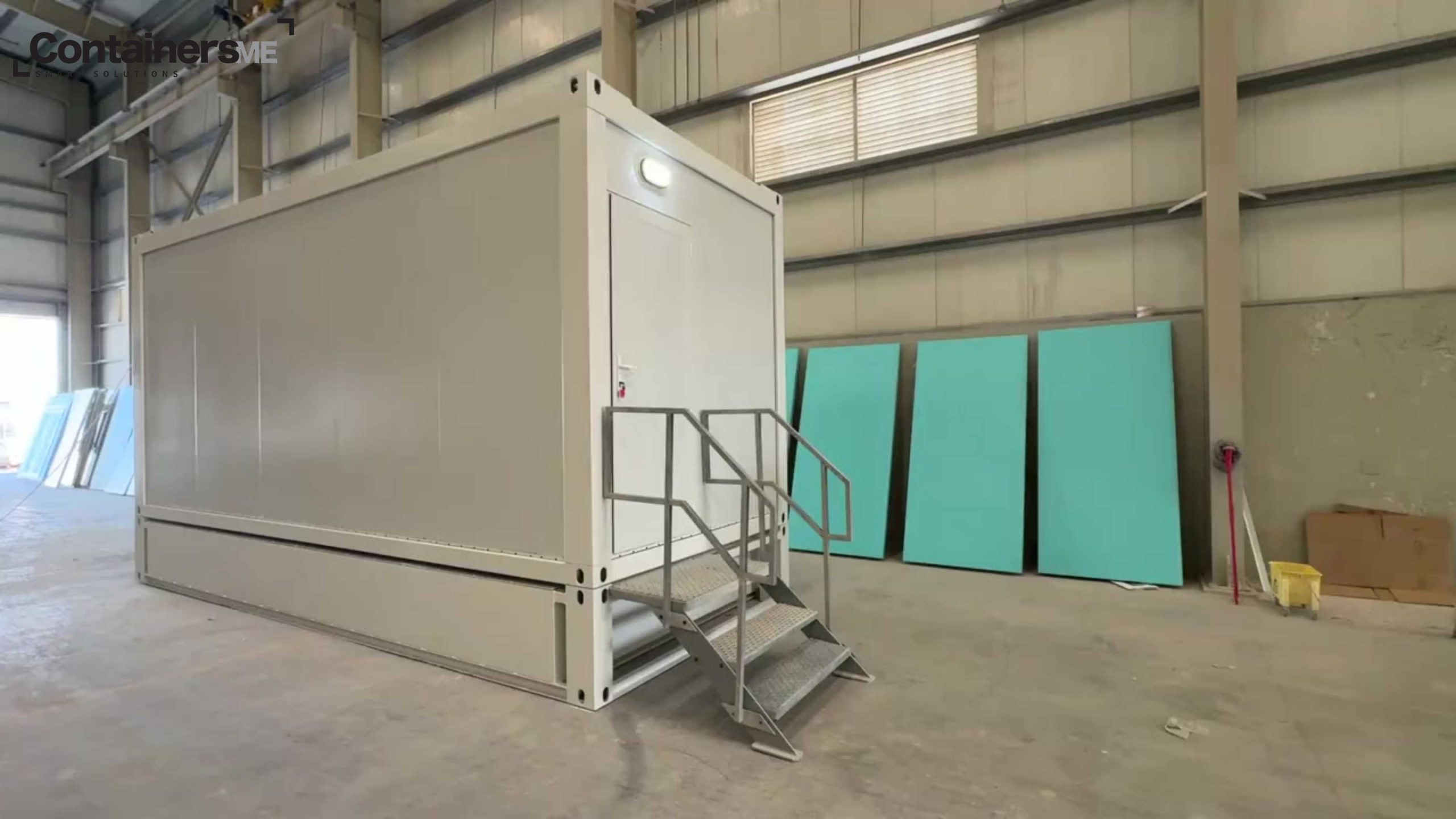 Mobile container toilet attached with septic and water tanks available for both rental and sales