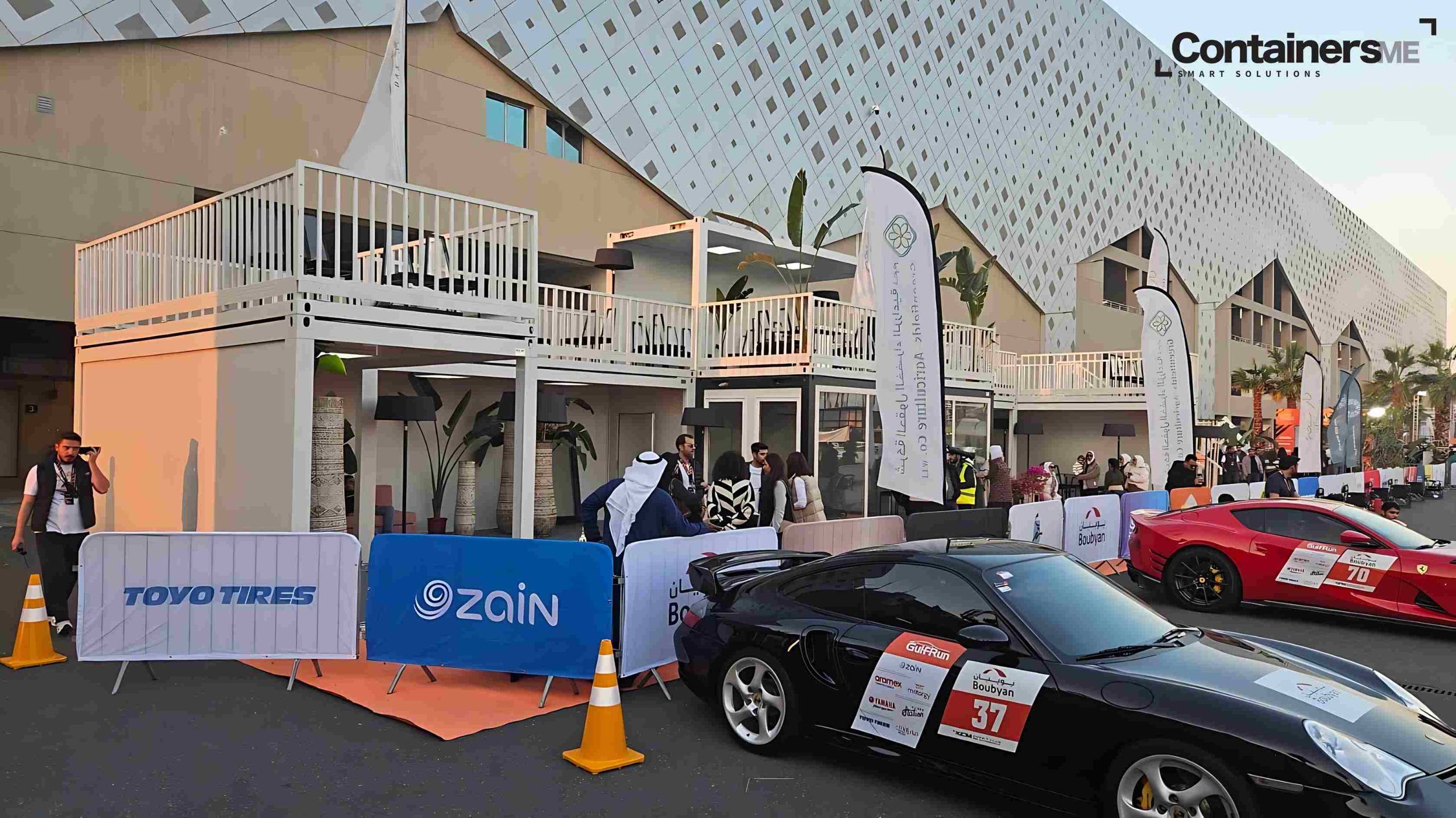 event space made using mobile container