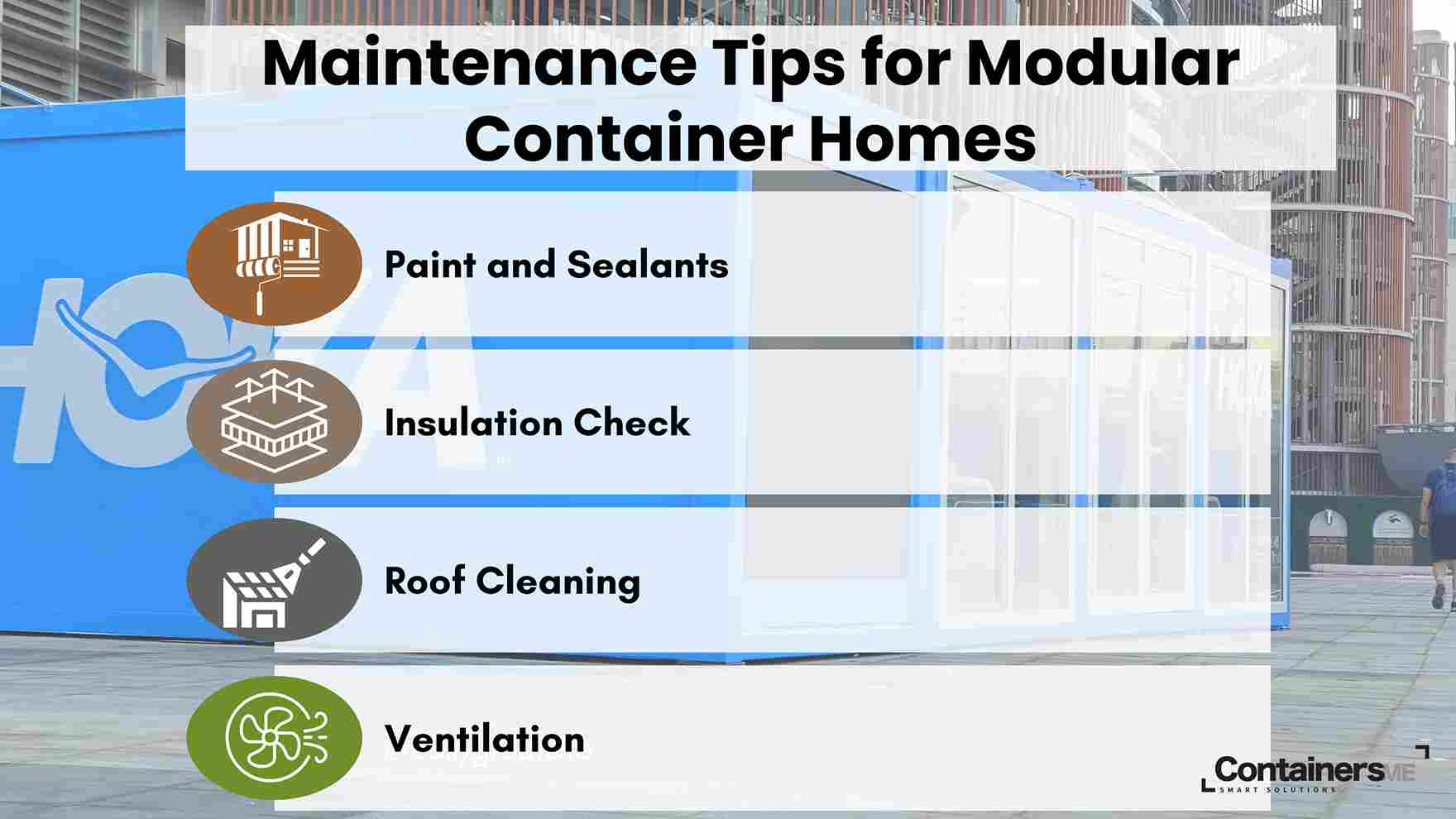 Maintenance tips for container house in UAE