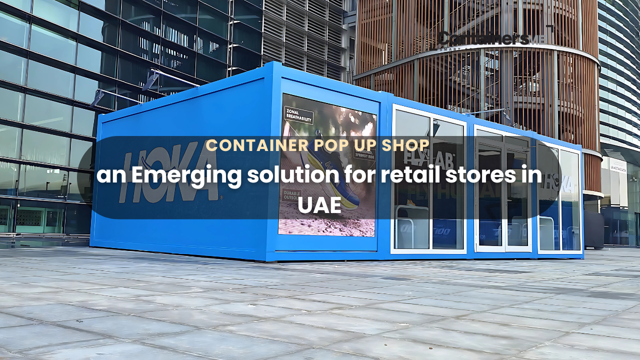 Container pop up store made using modular mobile container