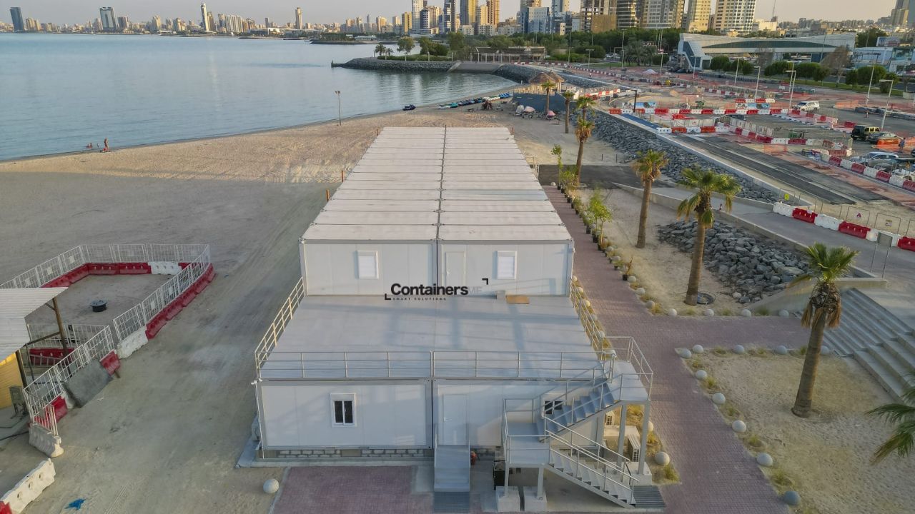 2 floor Container site office made using modular mobile container