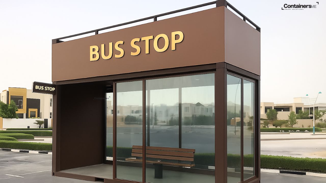 prefabricated container bus stope made using modular mobile container