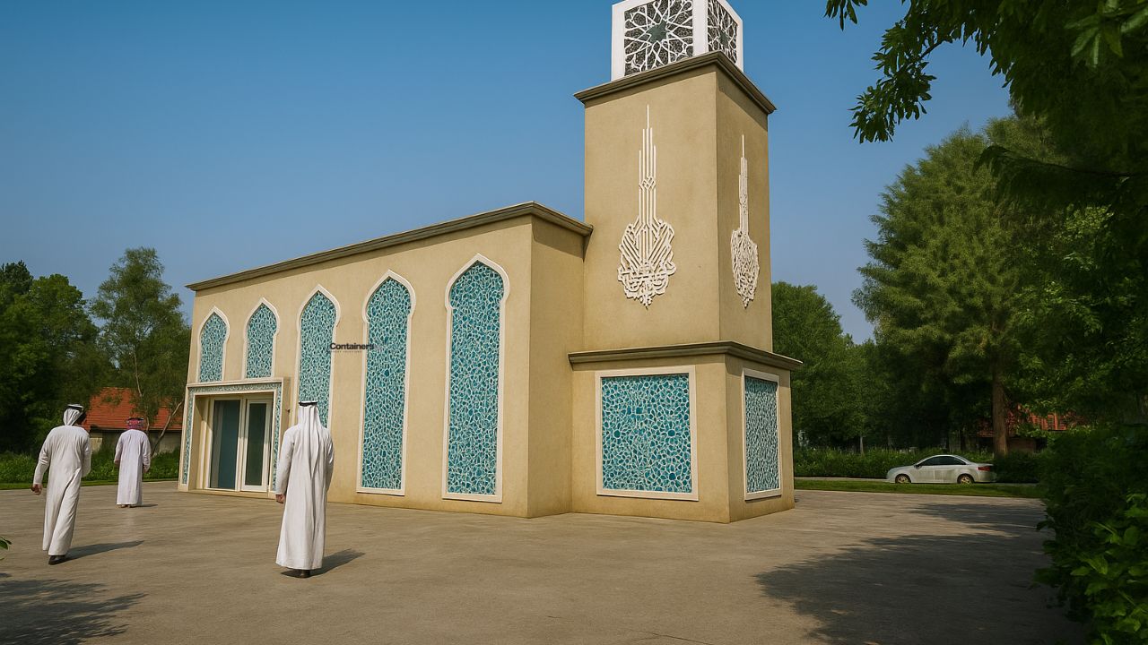 prefabricated mosque made using modular mobile container
