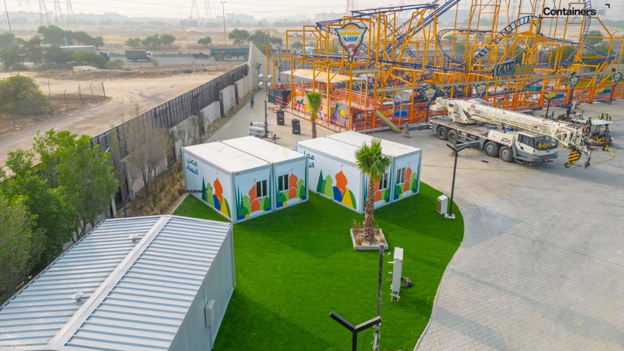 prefabricated mosque made using modular mobile container 